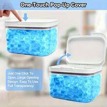 洗衣液分配器，带一键盖，方便洗衣房整理。透明PET洗衣粉容器，带量杯。洗衣胶囊容器有2.8升、4.5升和5.5升三种规格。浴室配件，房间装饰 - 透明 - 查看 6