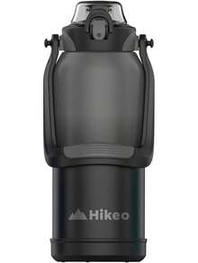 Termo para Agua de 2 Litros de Acero Inoxidable Ultra Resistente, con Manija, Popote y Correa Ajustable, Hermético con  de Bloqueo, Agua Fría Hasta 24 Horas y Caliente Hasta 20 Horas - 1 - Ver 10