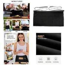 1 delantal de cintura negro