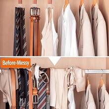 1 Pcs Belt Hanger, Closet Belt Organizer 360° Rotatable Space Saving Accessories For Bras, Tank Tops, Ties, Scarves, Wallets Organization