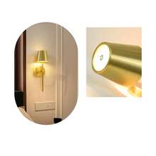2 Packs Wireless Charging LED Wall Lamp, Black/Gold/White Long Style Optional, Touch + Remote Dual Control, Stepless Dimming, Ideal For Bedroom Vanity, Living Room, Bedroom Headboard, Study & Night Light, Perfect Christmas Gift - Multicolor - View 6