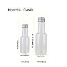 47 Stück/5 Stück leere Weinflaschen zu Weihnachten. Getränkespender Flaschen. Plastik, wiederverwendbare Flaschen mit Etiketten und Kappen. Sie können als Chili-Sauce oder Getränkeflaschen verwendet werden. Kompakt und tragbar, geeignet für Outdoor-Abendessen, Weihnachtsfeiern und andere Feiertage.