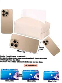 Stilvoller und minimalistischer Leder Taschentuchbox - perfekt für den Heim- und gewerblichen Gebrauch, mit elegantem Design für Wohnzimmer, Hotels und Restaurants. Strapazierfähige und praktische Servietten-Aufbewahrungstasche, um Ihren Raumdekor aufzuwerten