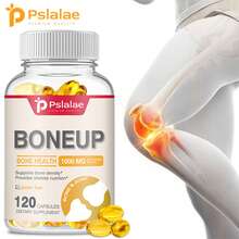 PSLALAE Boneup 1000 mg - Salud inmunitaria, aumenta la densidad ósea, promueve la absorción y la salud de los huesos y promueve la salud articular - 120 unidades - 120 cápsulas - Ver 1