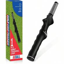 1Pcs Left - Hand Grip Trainer Improving Hand Positioning Lightweight Swing Trainer LH Molded Anti - Slip Wrist Trainer Swing Grip Black With Box - màu đen - Xem 2