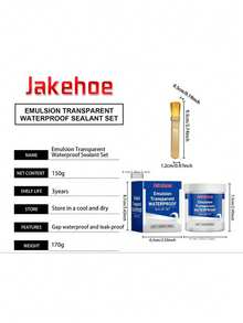 Transparent Waterproof Glue, Invisible Sealant, Quick-Filling Agent For Construction And Home Use, Transparent Waterproof Adhesive