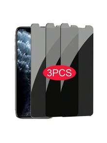 3pcs Privacy Tempered Glass Screen Protector Compatible With IPhone 16/16 Plus/16 Pro/16 Pro Max/15/15Pro/15Plus/15Promax Gift For Birthday, Family, Friends Anti-Spy, Phone Screen Protector, Phone Accessories Waterproof Shockproof Anti-Fall Anti-Fall Scratch Resistant Anti-Fingerprint Full Cover
