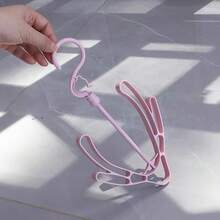 20 piezas Estante multifuncional para secar zapatos, Perchero creativo a prueba de viento con doble gancho para zapatos y ropa, Estante colgante para zapatos en el balcón, Estante de secado con gancho, Estante de almacenamiento para zapatos y ropa interior (Color aleatorio) - Multicolor - Ver 3