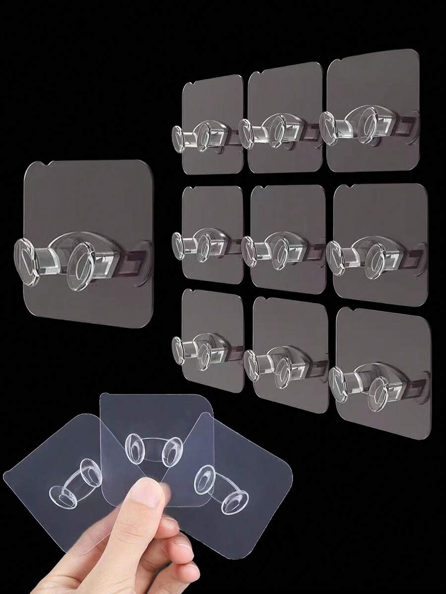 20 móc treo đa năng, móc treo tường sáng tạo cho nhà bếp, phòng tắm, phòng ngủ, phòng khách, không cần khoan, móc dán tường chắc chắn, giải pháp lưu trữ tiết kiệm không gian, móc treo tường tái sử dụng cho khăn, quần áo, mũ, túi xách, chìa khóa, đồ trang trí nhà cửa. - Nhiều màu - Xem 1