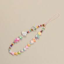 Original Star Butterfly Mobile Phone Chain Female Ins Wind Beaded Lanyard Colorful Handmade DIY Mobile Phone Lanyard Cute Girl Pendant - 彩色 - 查看 3