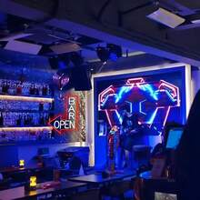 [Insegna al neon, dimmer] Insegna al neon "Bar Aperto" alimentata a USB - Dimmer, luce decorativa da parete per bar, man cave, feste e altro