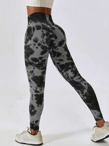 Women Sports Leggings - 灰色 - 查看 2