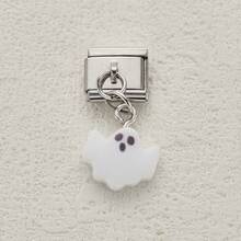 1 bộ linh kiện vòng tay bằng thép không gỉ chủ đề Halloween, thiết kế ma và bí ngô ngộ nghĩnh, phụ kiện tự làm trang sức cho vòng tay và dây chuyền, kiểu dáng tự do. - Halloween 1 - Xem 19