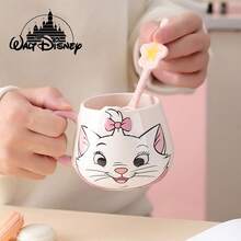 460ml Cute Cat Mug, Office Cup For Women, Stylish Water Bottle, Adorable Breakfast Cup