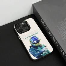 1PC F1 Racing 14 Fernando A-Alonso Phone Case IMD For  16 15 14 13 12 11 Pro Max Independent Metal Button Silver Shell, Cover Compatible With  17 Case,  17 Pro Case,  17 Pro Max Case - JY-1558 - Xem 8