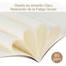 Paquete de 12 Cuaderno A5 de Dibujo Libretas de Notas de Kraft Bloc de Notas A5 para Dibujar, 60 Pginas/ 30 Hojas para Nios, Estudiantes y Oficina Cuadriculado - Blanco - Ver 7