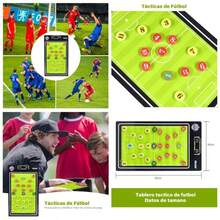 Tablero magntico del Entrenador del ftbol, u200Bu200BTablero del ftbol tctica magntica del Entrenamiento del borrado del ftbol con los imanes, Pluma - Verde - Ver 1