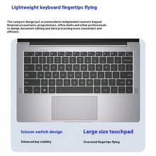 Lenovo 联想 Ideapad P14H 14.1英寸轻薄笔记本电脑，办公/商务，N100，16GB内存，512GB硬盘 - 銀色 - 查看 3