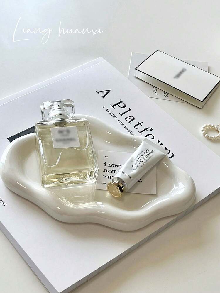 Elegant Cloud-Shaped Single-Layer Luxury Jewelry & Perfume Display Stand, Fashionable Jewelry Tray Suitable For Home, Living Room, Office Key Storage, Christmas, Thanksgiving, New Year, Valentine's Day And Other Holiday Gifts, Adding Aesthetic Atmosphere To Your Space, Ideal Choice For Valentine's Day Room Decor, Bathroom Decor, Sisters' Festival - Multicolor - View 2