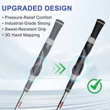 Grip Trainer, Grip Trainer Clubs - Right Hand Training Aid With Design, Corrects Grip Posture And Improves Swing Accuracy - Xám - Xem 4