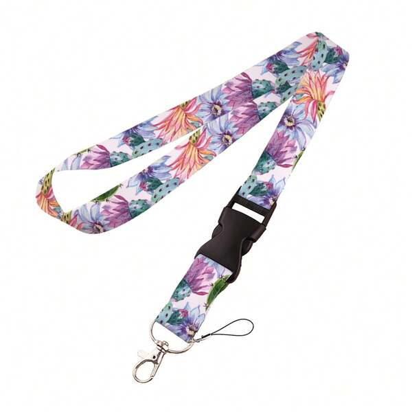 Butterfly Series Phone Lanyard, Bus/Meal Card Polyester Strap, Anti-Lost Work ID, Couples/Holiday Gift