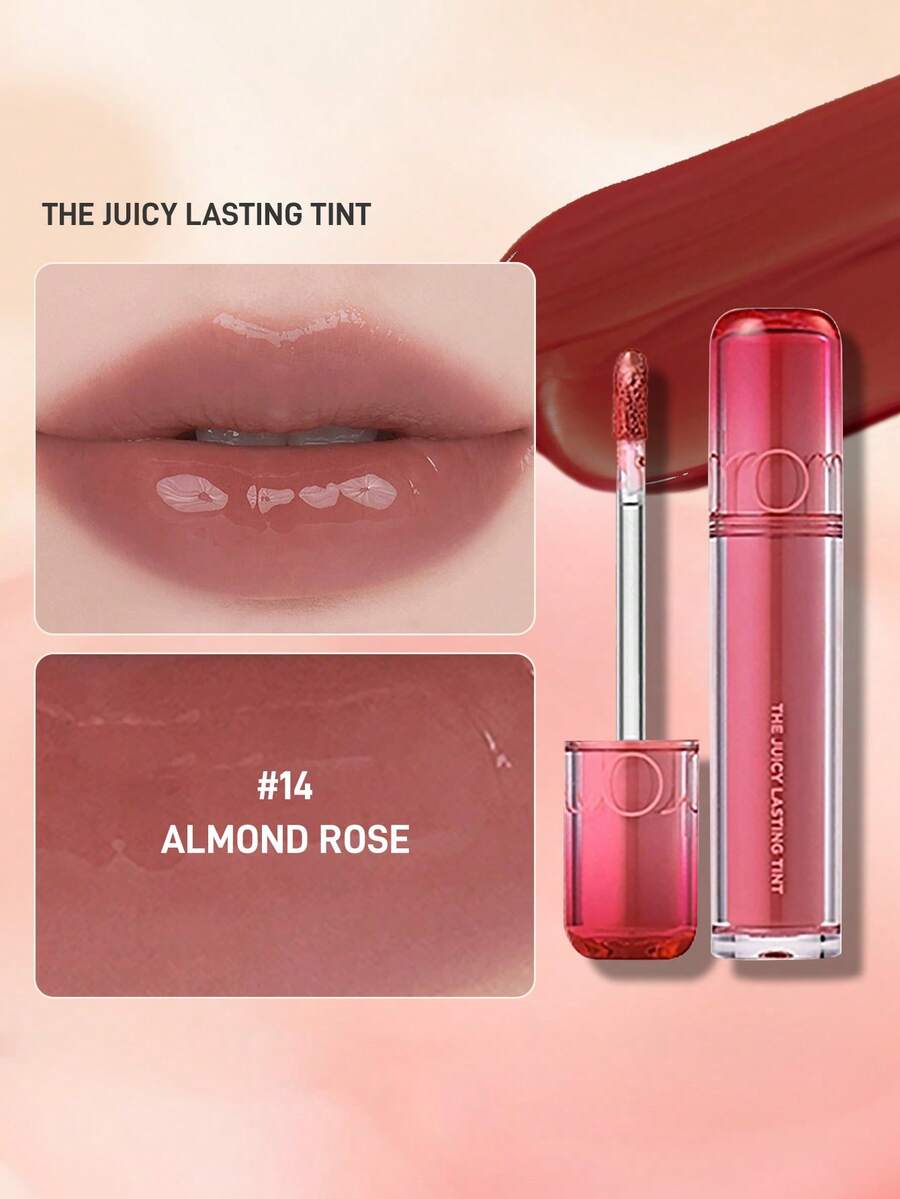 Rom&nd Son lì Romand THE JUICY LESTING TINT, Dưỡng ẩm, Nuôi dưỡng, Màu đặc, 3,5g/0,12oz - 14 HẠNH NHÂN HOA HỒNG - Xem 1