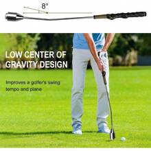 Swing Trainer Aid, Weighted Club Tempo Grip Training Right Left - Handed Golfers, Indoor Outdoor Warm - Practice Accessories - 右手 - 查看 5