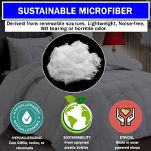 Edredn Acolchado con Plumn Alternativo para Cualquier Temporada Relleno de Microfibra Suave e Hipoalergnico, Relleno de edredn, edredn Cosido en Caja para nios y Adultos Blanco, - Queen + Blanco - Ver 5