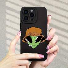 Funda para Teléfono - Carcasa de TPU con Diseño de Alien Cartoon, que Ofrece Protección y un Ajuste Elegante para Dispositivos  y . - Multicolor - Ver 2