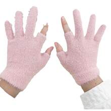 Women/Student's Warm Plush Gloves - Multicolor - View 25