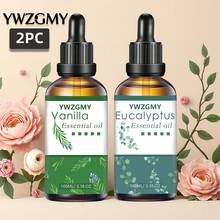 2 件 100ML 花香精油套装、扩散器、蜡烛、香薰石、加湿器、生日礼物、汽车扩散器、节日礼物、派对礼物、家居香薰油补充装