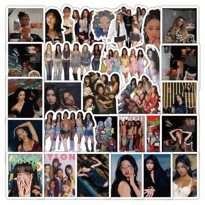 78 件 - KATSEYE/Kpop 贴纸，Katseye，粉丝商品，Lara、Yoonchae、Daniela、Manon、Megan、Sophia、Touch、Debut，适用于笔记本电脑、手机、行李箱、杯子、笔记本，完美的装饰品和送给粉丝的礼物