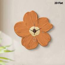 1 pièce Horloge murale de fleurs de guérison créative moderne 2D plate, mouvement à quartz ultra silencieux, sans tic-tac, décoration murale silencieuse pour salon, chambre à coucher et bureau, décoration d'horloge de chambre à coucher , personnalisée de manière unique, lecture de l'heure ultra claire, convient pour la décoration d'horloge dans le salon, la chambre à coucher, le bureau, le studio, la maison, le bureau d'études, la cuisine et le café, cadeau de décoration parfait pour la décoration intérieure de la maison de la famille et des amis