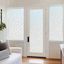 Frosted Window Privacy Film - Non Adhesive Static Cling Glass Stickers Sun UV Blocking Heat Control Door Covering Decals For Home Office - Multicolor - View 34
