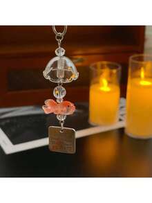 Dreamy Goldfish Pendant Cute High-Value Girl Bag Pendant Keychain - 金魚掛件附鑰匙圈長款 - 查看 6
