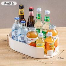 360° Rotating Refrigerator Rack, Rotating Kitchen Storage Rack With Multiple Layers And Dividers, Transparent Storage Shelf, Refrigerator Food Organizer, Detachable Design To Save Space, Refrigerator Capacity Expander
