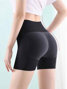 Padded Waist Shorts Shape And Lift The Butt - 黑色 - 查看 2