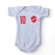 Baby Football Team Bodysuit | Fan Uniform | Baby Football Player Costume | Football Monthly Anniversary - Vila Nova - View 2