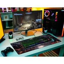 excovip Alfombrilla para Mouse de Gaming,Extendida Tapetes para Mouse con Base Antideslizante y Borde Cosido Trabajo de Oficina 80x30x0.2 0424 - atardecer - Ver 8