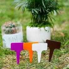 25pcs (Random Color)Colorful Plastic Plant Labels, Vibrant And Eye - Catching, Ideal For Garden Beds, Pots, And Greenhouses To Mark And Identify Different Plants Easily Christmas Pot De Fleur