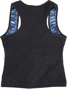Chaleco Sauna para Mujer, Chaleco de Sudor, Camiseta sin mangas de sauna con corsé delgado,  para Mujer Gym, Corsé de entrenador de cintura, Chaleco con cremallera Reducir Cintura Abdomen (S/M) - 2XL / 3XL - Ver 2