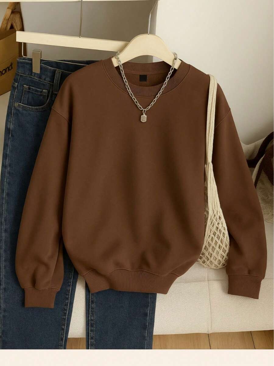Women Sweatshirts - Camel - View 1