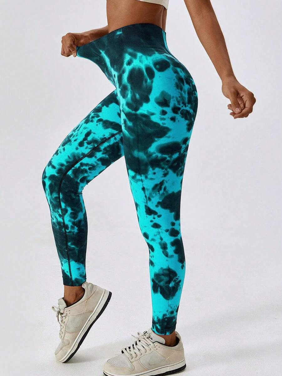 Women Sports Leggings - 淺綠 - 查看 1