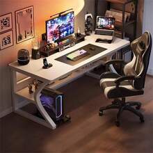 80 Cm Computer Desk, Gaming Desk, Writing Desk, Office Table, PC Desk For Students, Extra Large Modern Ergonomic Table Workstation For The Home Office - trắng - Xem 3