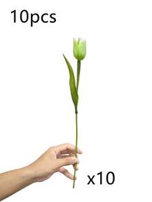 3/6/10 件人造郁金香，逼真的塑料假郁金香，塑料人造花，适合 DIY 装饰、花瓶插花、家庭聚会、房间、房屋、圣诞装饰的花束 - 彩色 - 查看 12