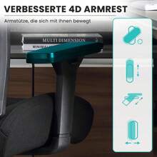 Sedia da ufficio ergonomica, sedia da scrivania con schienale alto da 200 kg, cuscino morbido 3D, braccioli 4D, supporto lombare regolabile, sedia da computer a dondolo da 105°, sedia in rete