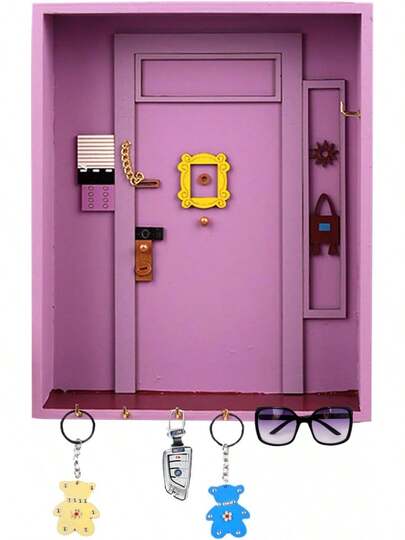 Llavero de pared para puerta de Friends Monica, llavero de , ganchos para llaves para programas de televisión, para regalo de pared para los amantes de los programas de televisión