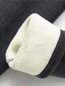 2-Piece Women's Warm Fleece Lining Fleece Pants - Compression Tight Pants For Running Workout, Stretchy Comfortable Casual Long Pants, Stretchy Soft Lightweight Fabric, Suitable For Running&Dancing&Yoga, Autumn/Winter Casual Wear, High Waist Plush Yoga Pants Outdoor Cycling Running Fitness Skiing Leggings - Đen + Xám - Xem 4