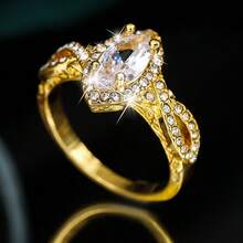 Boho Style Ring Inlaid Black Agate Women's Promise Ring Engagement Wedding Jewelry Suitable For Party And Daily Outfits