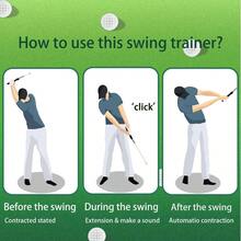 Retractable Swing Trainer, Training Aid And Grip Trainer With Click Feedback Right - Handed - Swing Training Aid Indoor Outdoor Practice Use - ban đầu - Xem 3